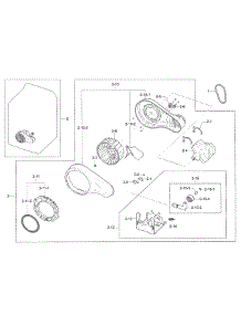 Motor Duct parts for Samsung Dryer DV40J3000EW/A2-01 from AppliancePartsPros.com