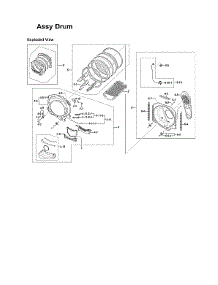 Drum Assy parts for Samsung Dryer DV419AGU/XAA-03 from AppliancePartsPros.com