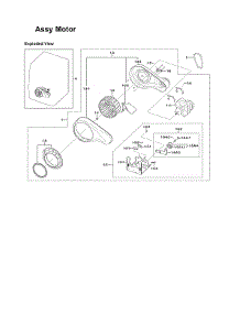 Motor Assy parts for Samsung Dryer DV419AGU/XAA-03 from AppliancePartsPros.com