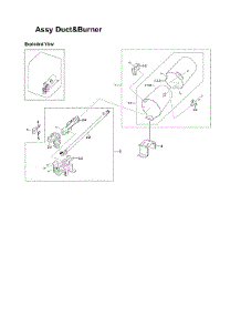 Duct & Burner Assy parts for Samsung Dryer DV419AGU/XAA-03 from AppliancePartsPros.com
