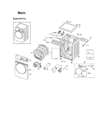 Main Assy parts for Samsung Dryer DV419AGU/XAA-04 from AppliancePartsPros.com