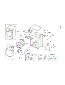 Main Assy parts for Samsung Dryer DV42H5200EF/A3-01 from AppliancePartsPros.com