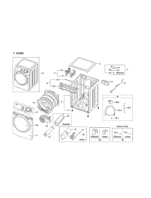 Main Assy parts for Samsung Dryer DV42H5200EF/A3-03 from AppliancePartsPros.com