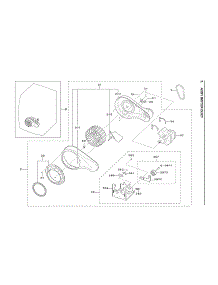 Motor Duct Assy parts for Samsung Dryer DV42H5200EW/A3-03 from AppliancePartsPros.com