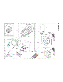 Drum Assy parts for Samsung Dryer DV42H5200EW/A3-04 from AppliancePartsPros.com