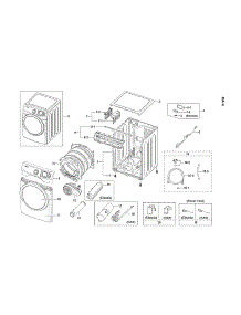 Main Assy parts for Samsung Dryer DV42H5200GF/A3-03 from AppliancePartsPros.com