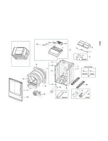 Main Assy parts for Samsung Dryer DV52J8700EP/A2-01 from AppliancePartsPros.com