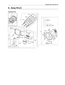 Drum Assy parts for Samsung Dryer DV5451AEW/XAA-03 from AppliancePartsPros.com