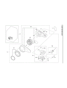 Motor Duct Assy parts for Samsung Dryer DVE41A3000W/A3-00 from AppliancePartsPros.com