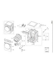 Main Assy parts for Samsung Dryer DVE45A6400V/A3-00 from AppliancePartsPros.com