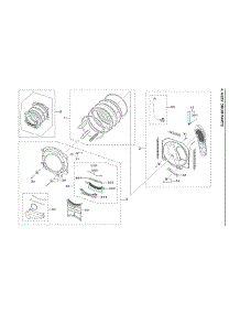 Drum Assy parts for Samsung Dryer DVE45A6400V/A3-00 from AppliancePartsPros.com