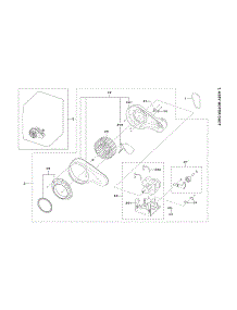 Motor Duct Assy parts for Samsung Dryer DVE45B6300C/A3-00 from AppliancePartsPros.com