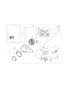Motor parts for Samsung Dryer DVE45R6100C/A3-00 from AppliancePartsPros.com