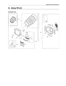 Drum Parts parts for Samsung Dryer DVE45R6100P/A3-00 from AppliancePartsPros.com