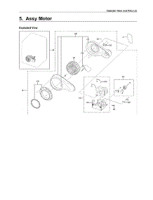 Motor Parts parts for Samsung Dryer DVE45R6100P/A3-00 from AppliancePartsPros.com