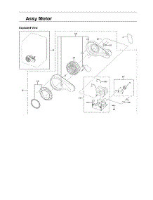 Motor Assy parts for Samsung Dryer DVE45R6300V/A3-00 from AppliancePartsPros.com