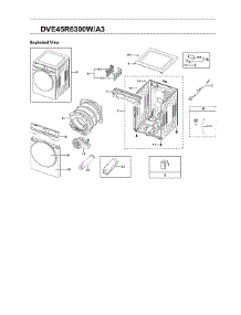 Main Unit Assy parts for Samsung Dryer DVE45R6300W/A3-00 from AppliancePartsPros.com