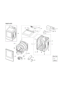 Main Assy parts for Samsung Dryer DVE45T3200W/A3-00 from AppliancePartsPros.com
