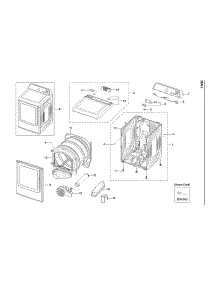 Main Assy parts for Samsung Dryer DVE45T3400P/A3-00 from AppliancePartsPros.com