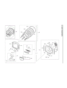 Drum Parts parts for Samsung Dryer DVE45T3400W/A3-00 from AppliancePartsPros.com
