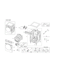 Main Assy parts for Samsung Dryer DVE45T6000W/A3-00 from AppliancePartsPros.com