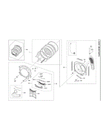 Drum Assy parts for Samsung Dryer DVE50A8600V/A3-00 from AppliancePartsPros.com