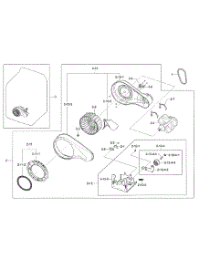 Motor Duct parts for Samsung Dryer DVE50M7450W/A3-00 from AppliancePartsPros.com