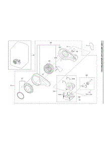Motor Duct Assy parts for Samsung Dryer DVE50T5300C/A3-00 from AppliancePartsPros.com
