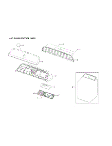 Assy Panel Control Parts parts for Samsung Dryer DVE54R7600C/A3-00 from AppliancePartsPros.com
