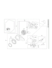 Motor Duct Assy parts for Samsung Dryer DVG45A6400W/A3-00 from AppliancePartsPros.com