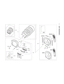 Drum Assy parts for Samsung Dryer DVG45B6300W/A3-00 from AppliancePartsPros.com