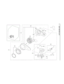 Motor Duct Assy parts for Samsung Dryer DVG45R6100P/A3-00 from AppliancePartsPros.com