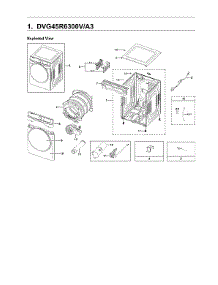 Main Unit Assy parts for Samsung Dryer DVG45R6300V/A3-00 from AppliancePartsPros.com