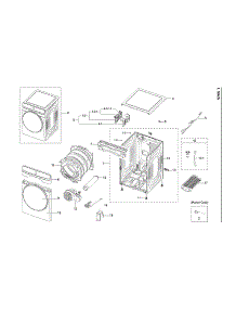 Main Assy parts for Samsung Dryer DVG50A8600E/A3-00 from AppliancePartsPros.com