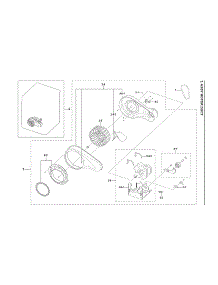 Motor Duct Assy parts for Samsung Dryer DVG50A8600E/A3-00 from AppliancePartsPros.com