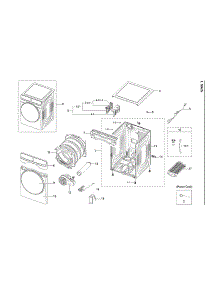 Main Assy parts for Samsung Dryer DVG50A8800V/A3-00 from AppliancePartsPros.com