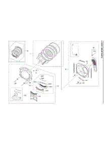 Drum Assy parts for Samsung Dryer DVG50A8800V/A3-00 from AppliancePartsPros.com