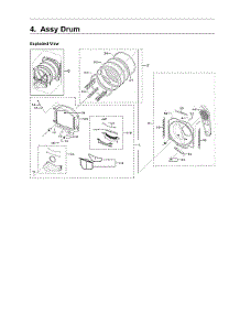 Drum Assy parts for Samsung Dryer DVG50R5200W/A3-00 from AppliancePartsPros.com