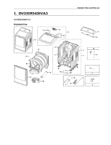 Main Assy parts for Samsung Dryer DVG50R5400V/A3-00 from AppliancePartsPros.com
