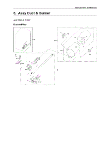 Duct & Burner Assy parts for Samsung Dryer DVG50R5400V/A3-00 from AppliancePartsPros.com