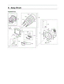 Drum Assy parts for Samsung Dryer DVG50R5400W/A3-00 from AppliancePartsPros.com