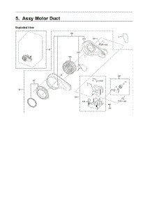 Motor Duct Assy parts for Samsung Dryer DVG54R7200W/A3-00 from AppliancePartsPros.com