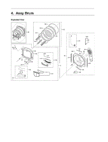 Drum Assy parts for Samsung Dryer DVG54R7600V/A3-00 from AppliancePartsPros.com