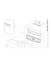 Control Panel Assy parts for Samsung Dryer DVG60A9900V/A3-00 from AppliancePartsPros.com