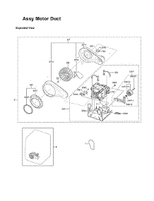 Motor Duct Assy parts for Samsung Dryer DVG60M9900V/A3-01 from AppliancePartsPros.com