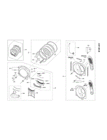 Drum Assy parts for Samsung Dryer DVG60M9900V/A3-02 from AppliancePartsPros.com
