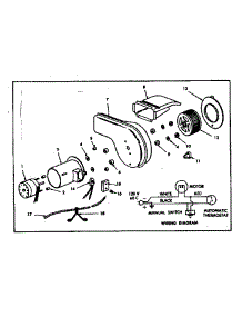 Optional Forced Air Blower parts for Preway Space Heater DVM100F from AppliancePartsPros.com