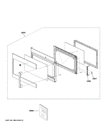 Door Parts parts for Ge Microwave/Hood Combo DVM7195BL5TS from AppliancePartsPros.com