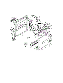 Door parts for Dcs Dishwasher DW-24SS from AppliancePartsPros.com
