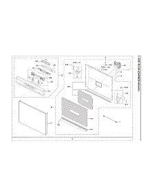 Door Assy parts for Samsung Dishwasher DW60R2014US/AA-00 from AppliancePartsPros.com
